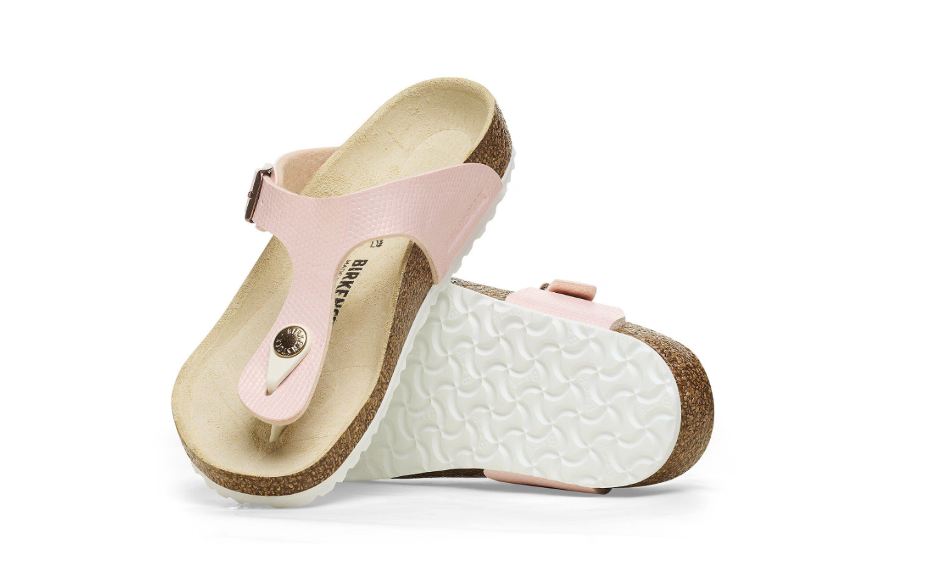Gizeh Kids Birko-Flor Embossed Shiny Lizard Light Rose  Narrow