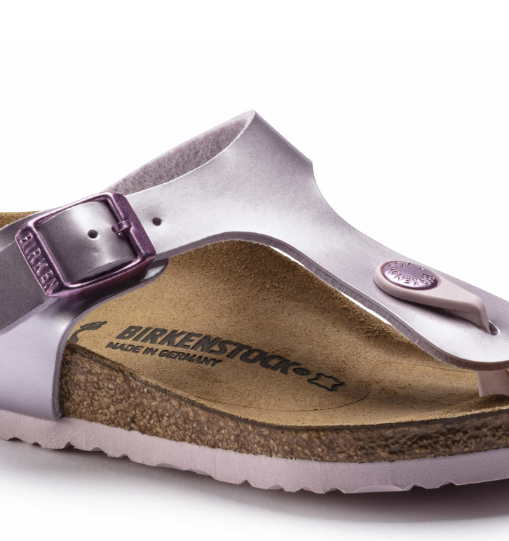 Birkenstock Gizeh Kids Birko-Flor Electric Metallic - Lilac, Narrow