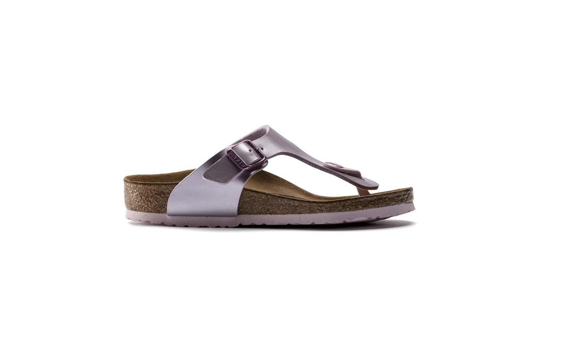 Birkenstock Gizeh Kids Birko-Flor Electric Metallic - Lilac, Narrow