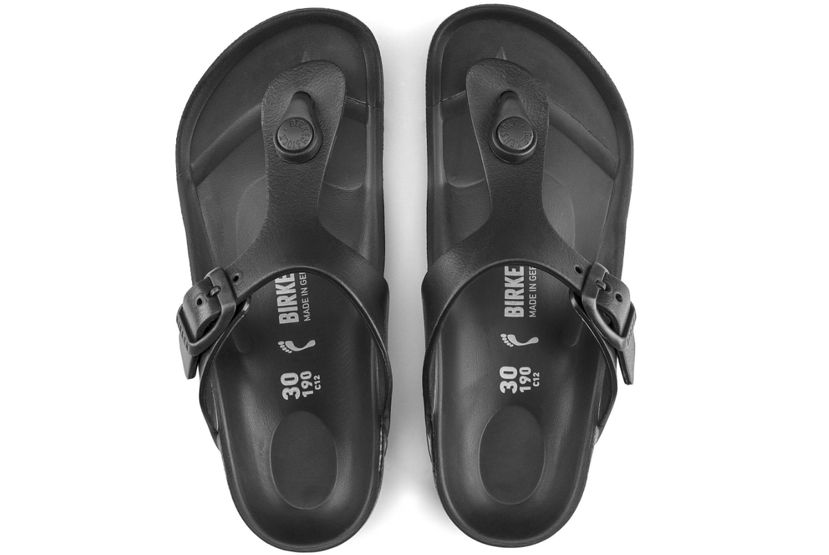Birkenstock Gizeh Kids EVA Sandals - Black, Narrow