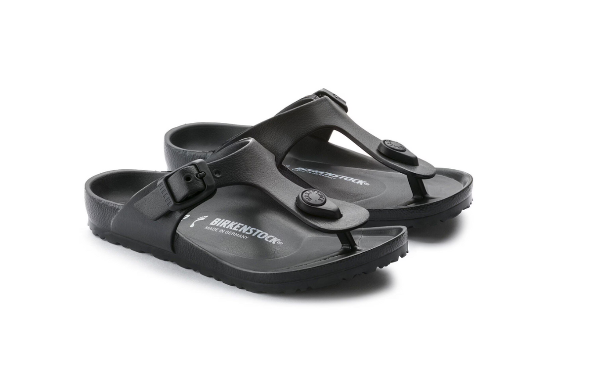 Birkenstock Gizeh Kids EVA Sandals - Black, Narrow
