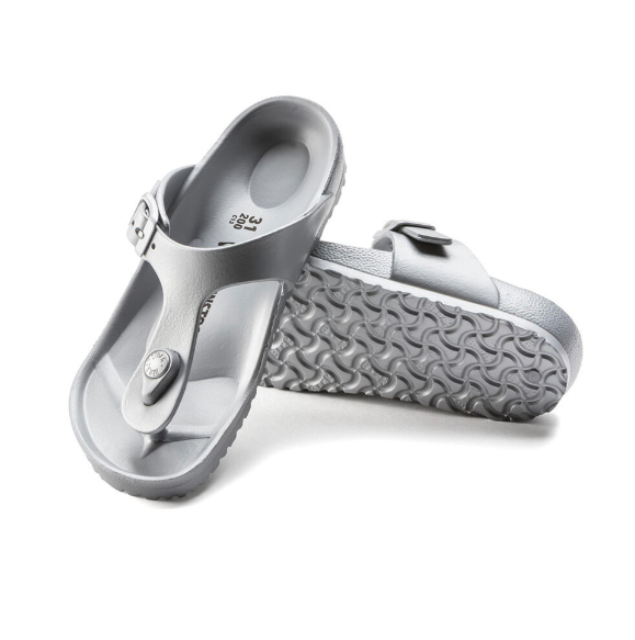 Birkenstock Gizeh Kids EVA Metallic Silver  Narrow