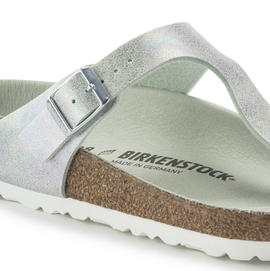 Birkenstock Gizeh Vegan Microfiber Iridescent Matcha  Regular