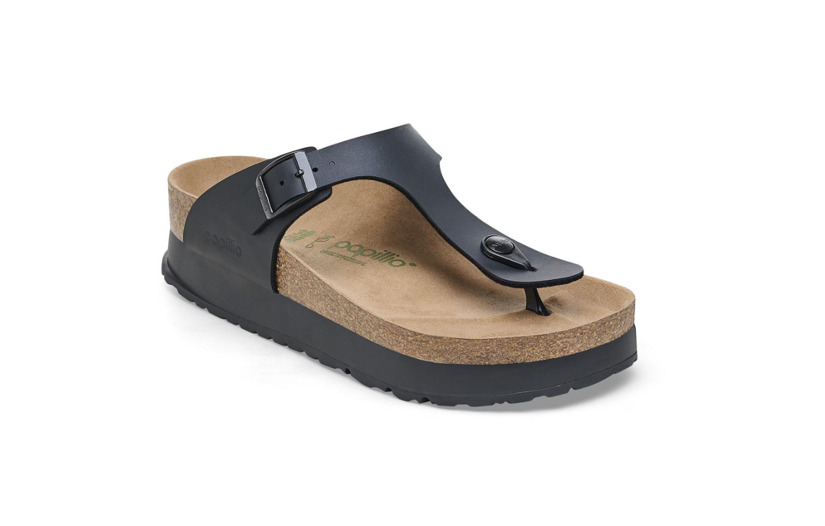 Birkenstock Gizeh PAP Flex Platform Birko-Flor Black  Regular