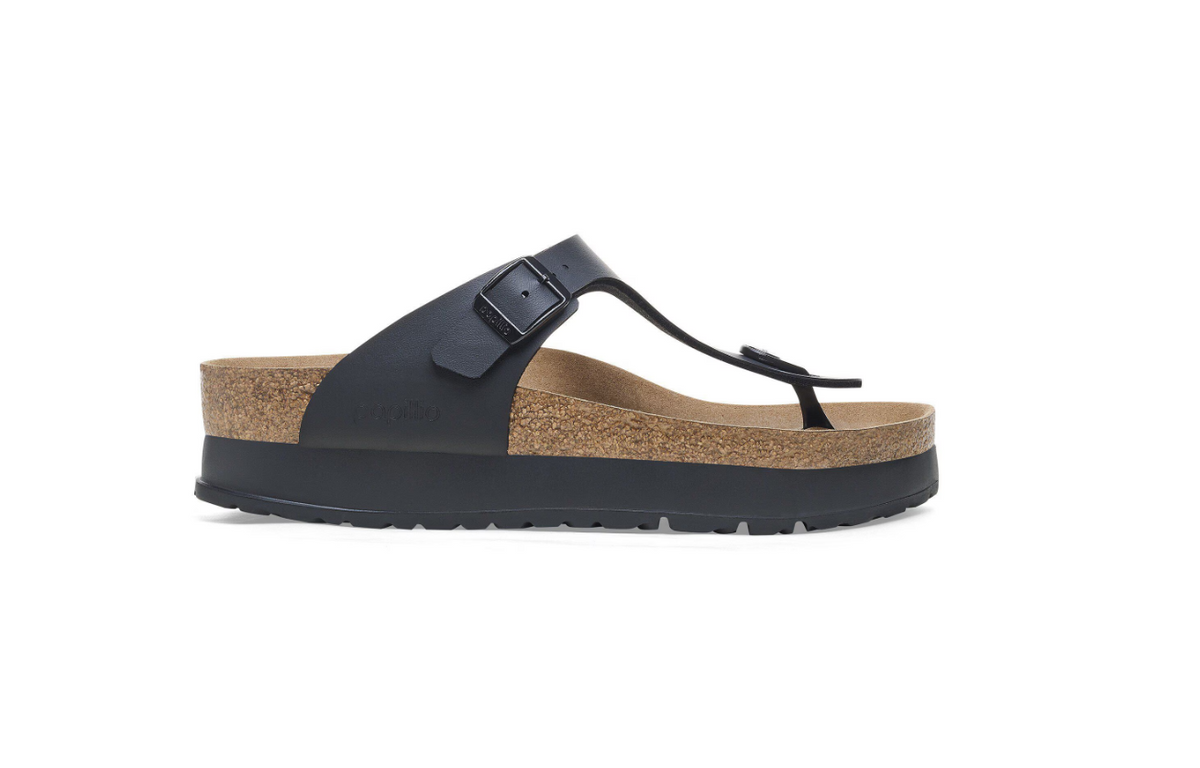 Birkenstock Gizeh PAP Flex Platform Birko-Flor Black  Regular