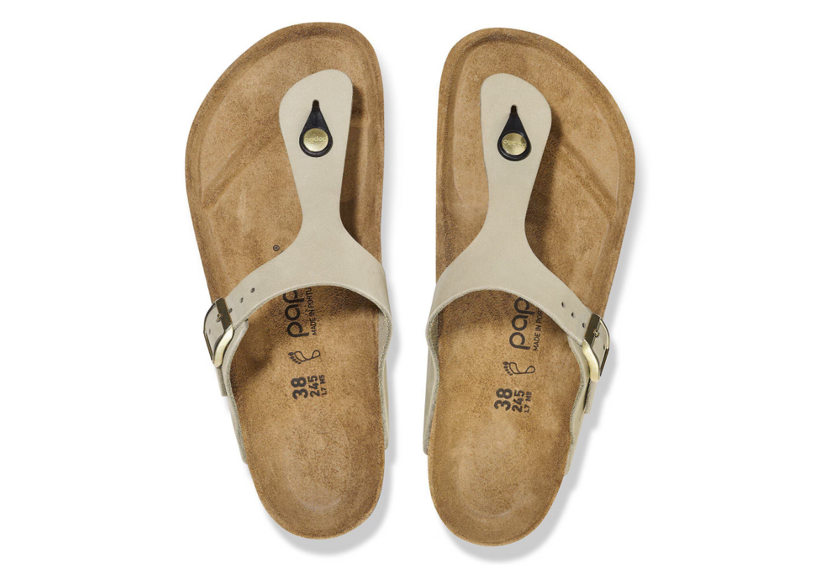 Birkenstock Gizeh PAP Flex Platform Nubuck Leather Eucalyptus  Regular