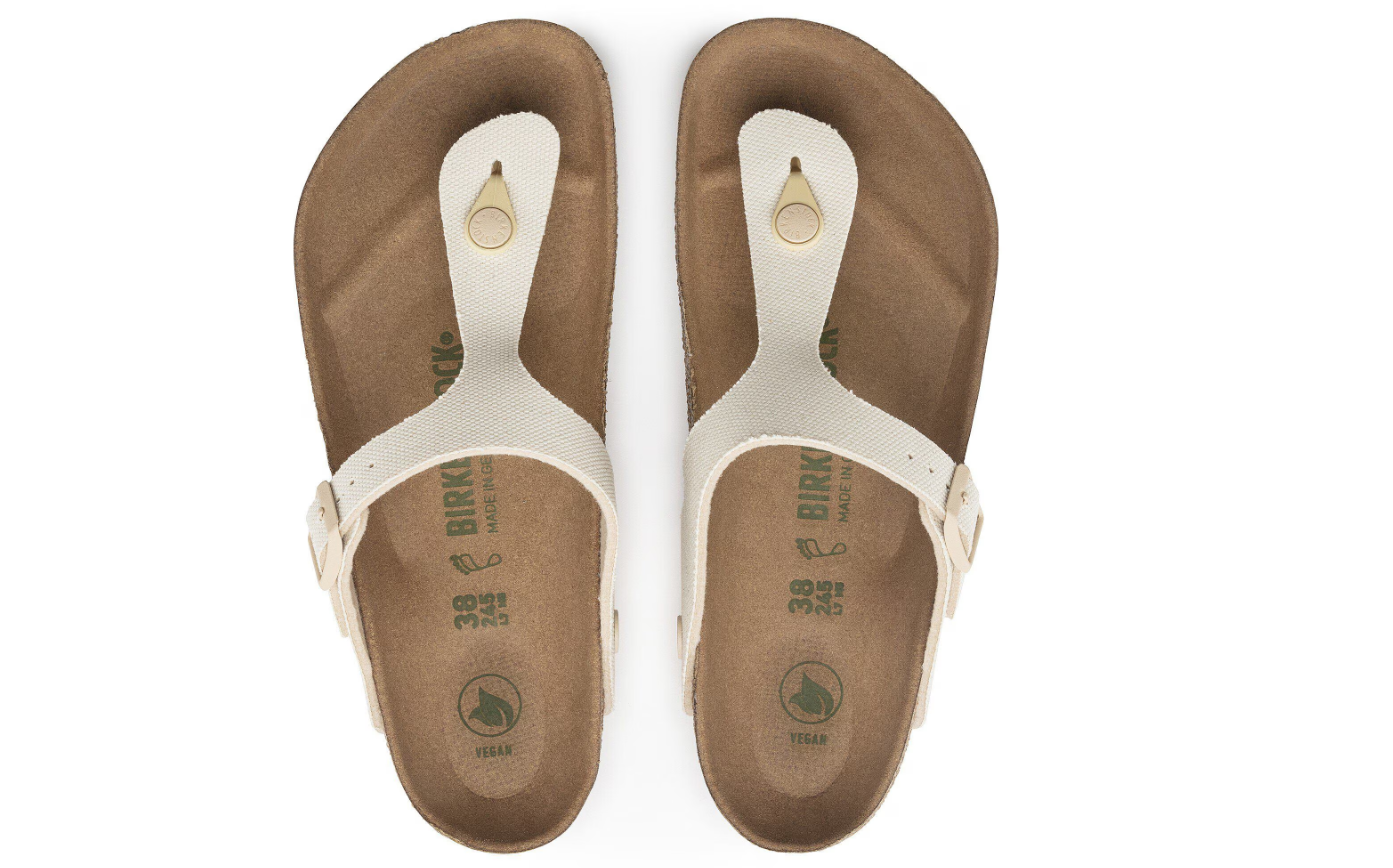 Birkenstock Gizeh Vegan Textile Eggshell  Regular