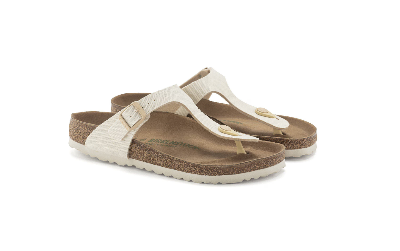 Birkenstock Gizeh Vegan Textile Eggshell  Regular