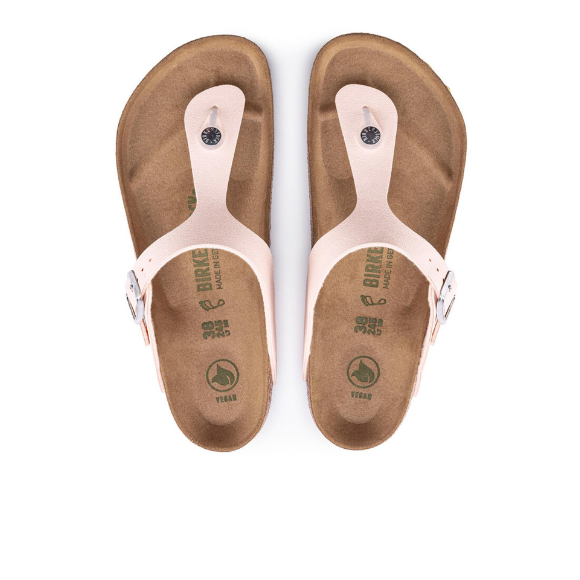 Birkenstock Gizeh Vegan Birkibuc Light Rose Sandals  Regular - Rose, Regular