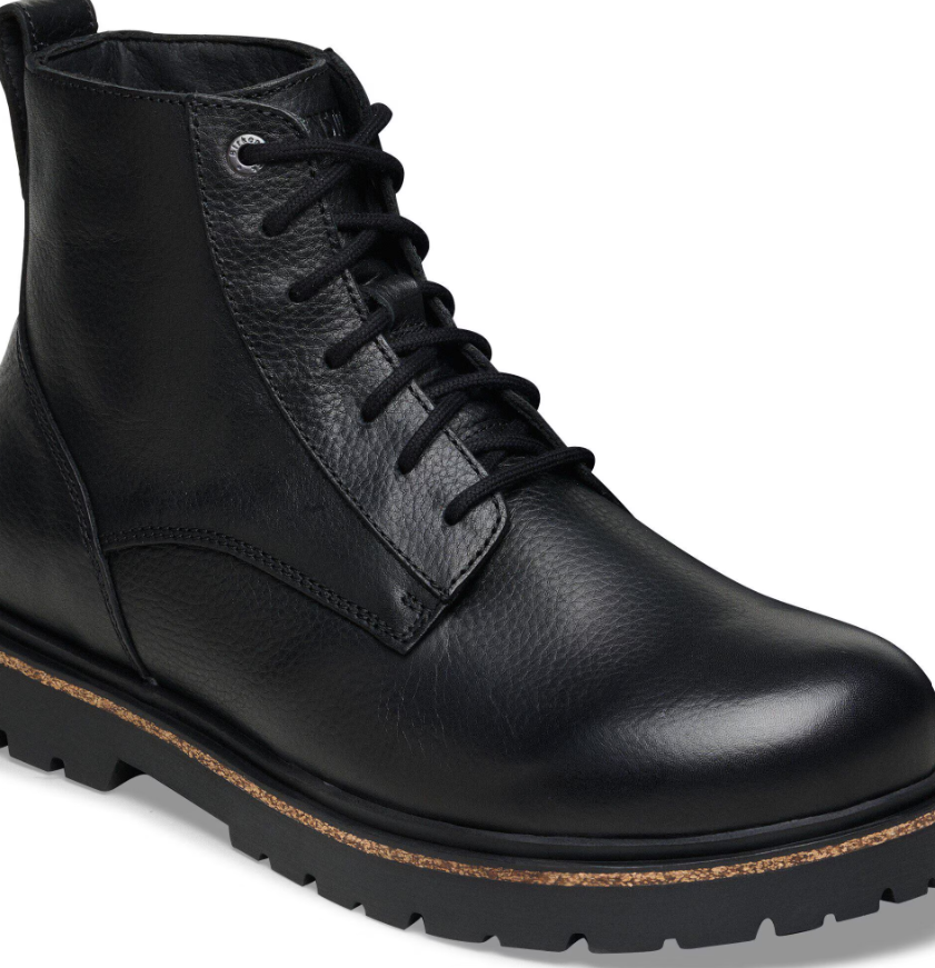 Birkenstock Highwood Lace Mid Women Natural Leather Black  Narrow