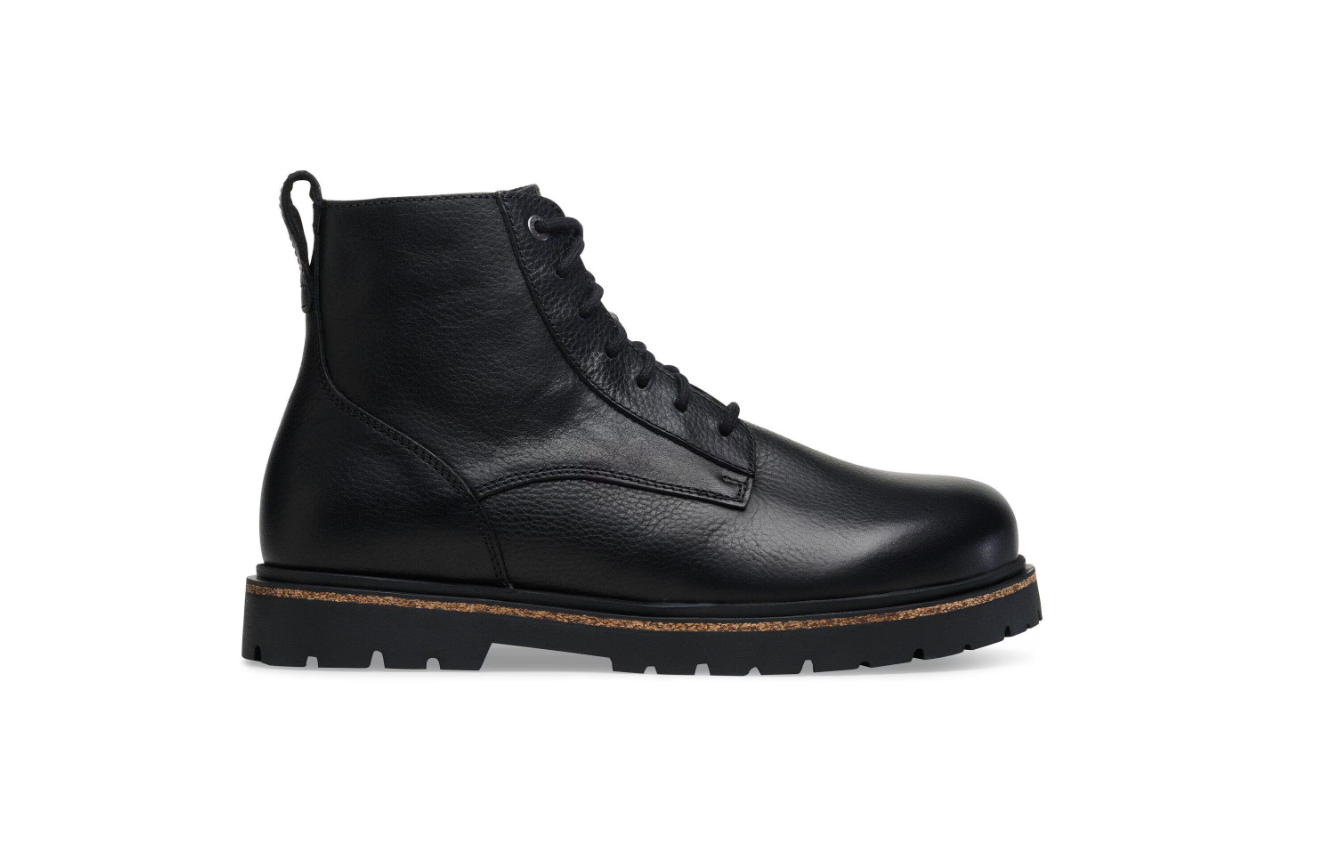 Birkenstock Highwood Lace Mid Women Natural Leather Black  Narrow