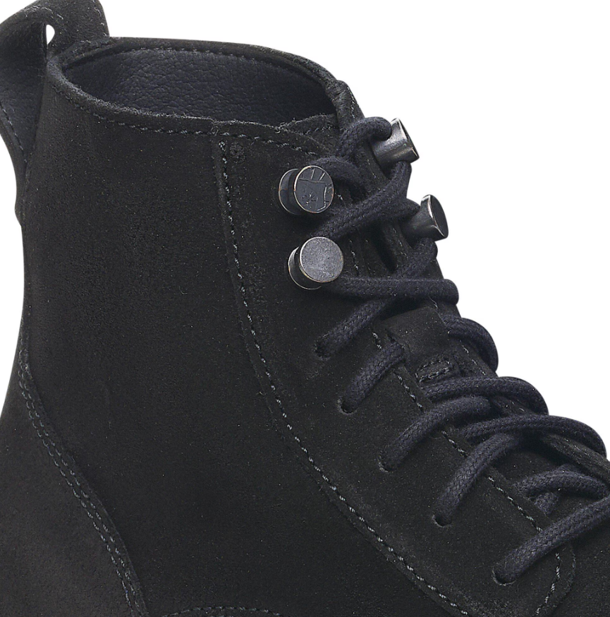 Birkenstock Highwood Lace Mid Women Suede Leather Black Narrow