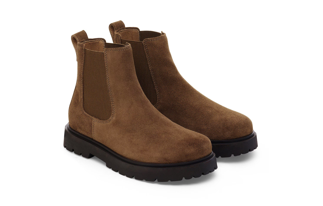 Birkenstock Highwood Slip On Men Suede Leather Dark Tea  Regular