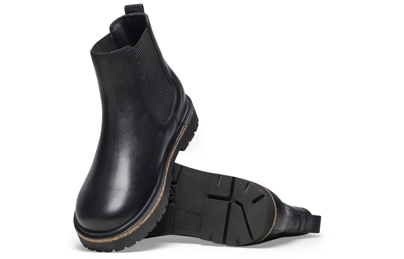 Birkenstock Highwood Slip On Women Natural Leather Black  Narrow
