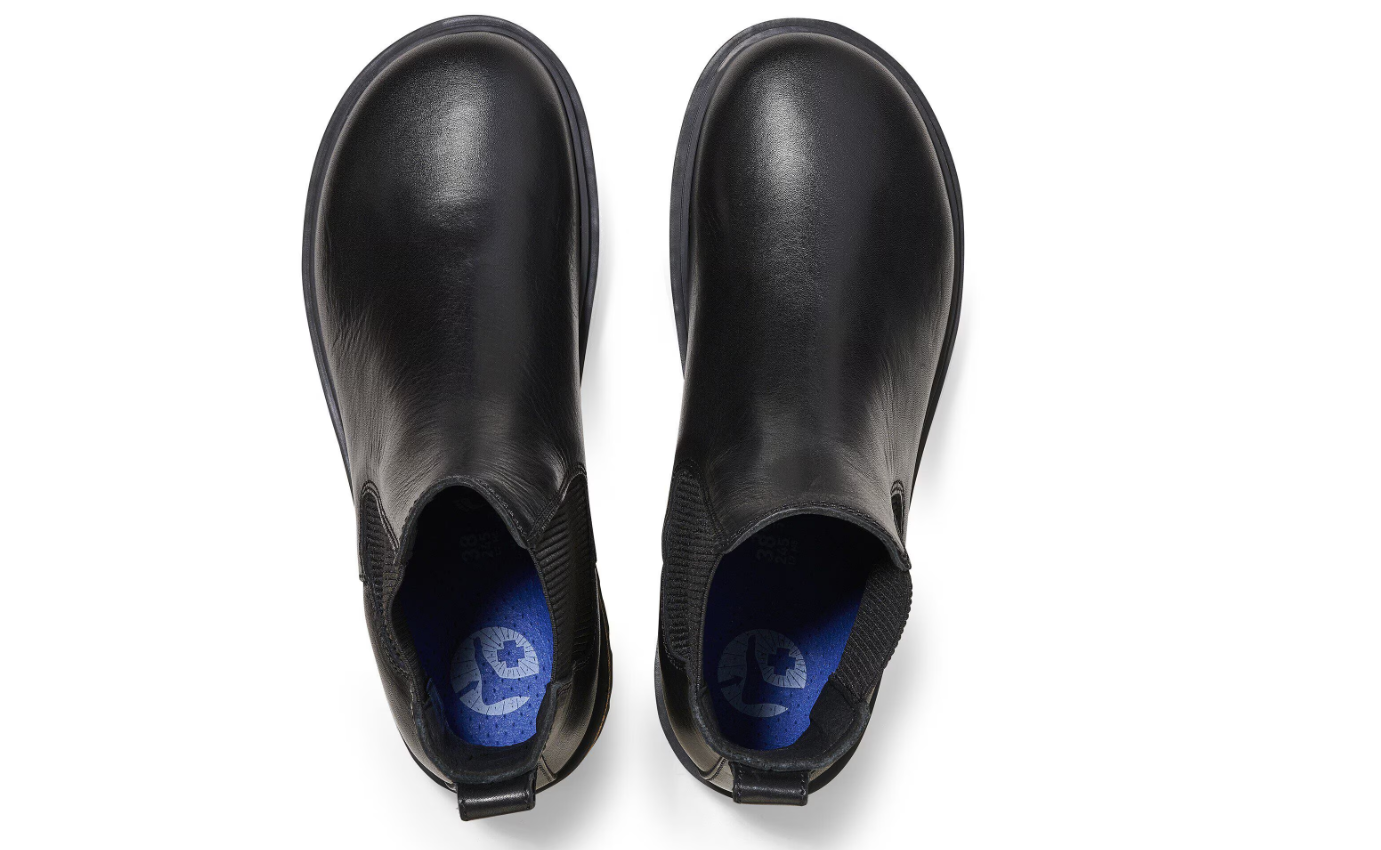 Birkenstock Highwood Slip On Women Natural Leather Black  Narrow