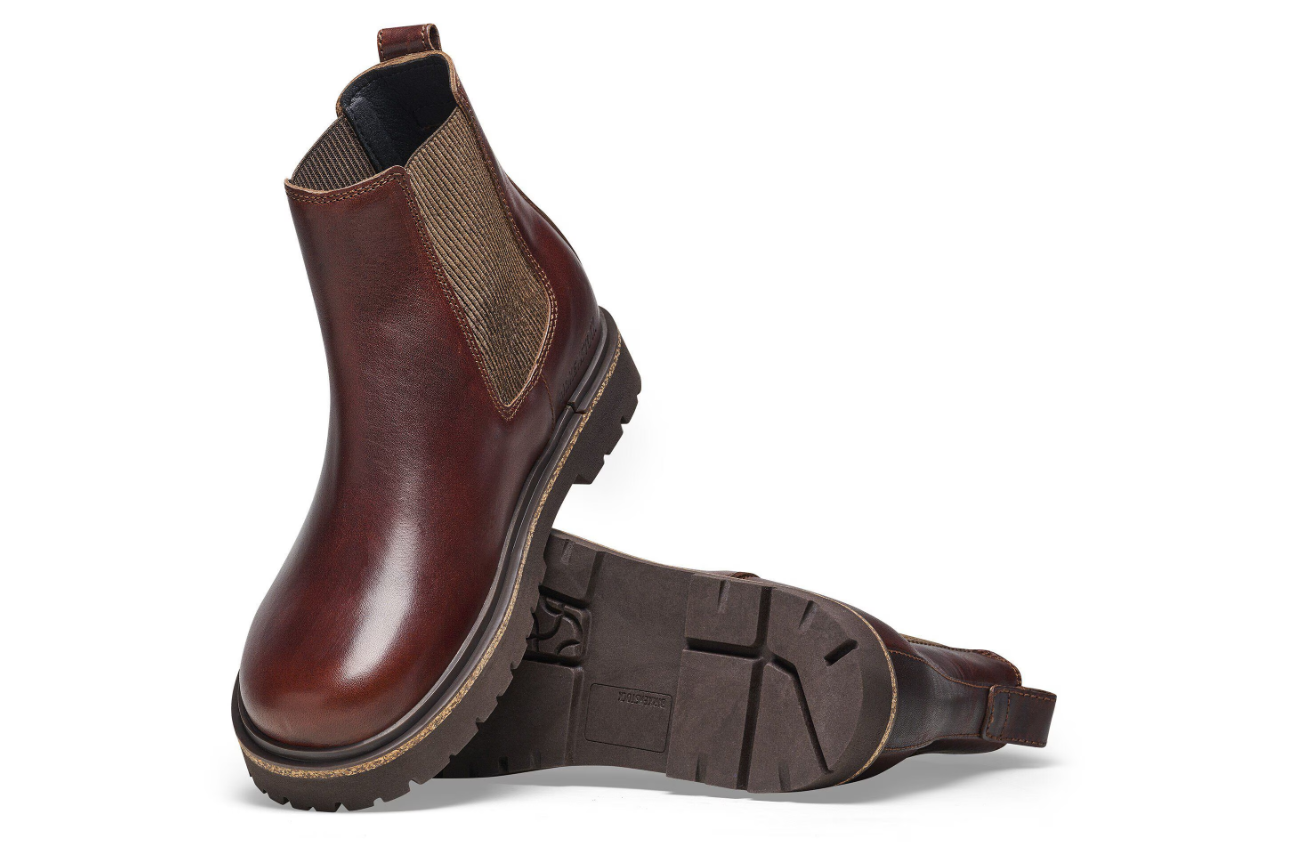 Birkenstock Highwood Slip On Women Natural Leather Chocolate  Regular