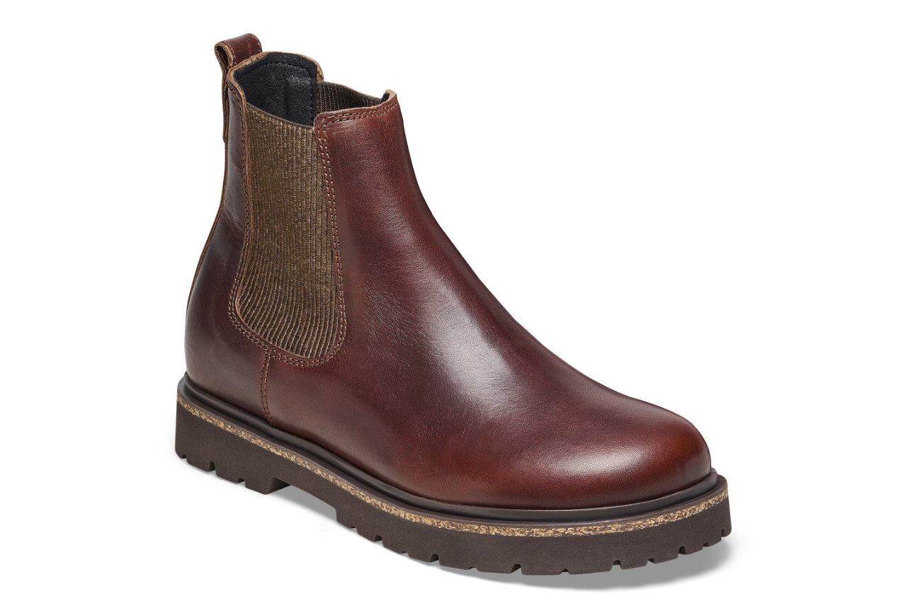 Birkenstock Highwood Slip On Women Natural Leather Chocolate  Regular