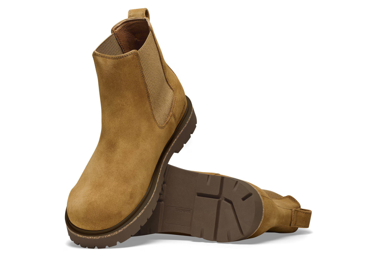 Birkenstock Highwood Slip On Men Suede Leather Mink  Regular