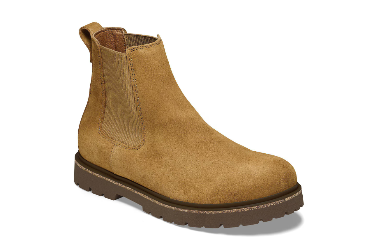 Birkenstock Highwood Slip On Men Suede Leather Mink  Regular