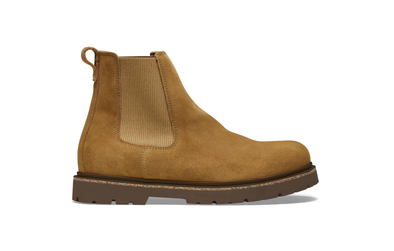 Birkenstock Highwood Slip On Men Suede Leather Mink  Regular