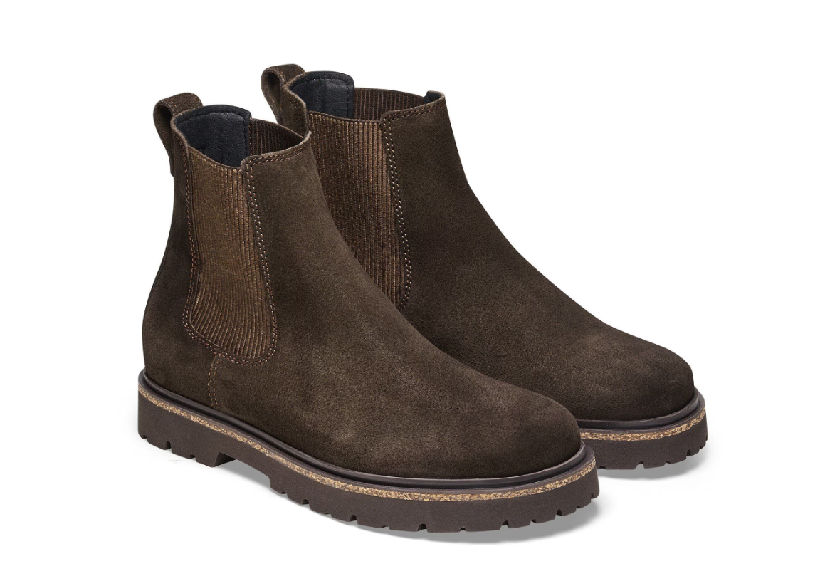 Birkenstock Highwood Slip On Women Suede Leather Mocha  Regular
