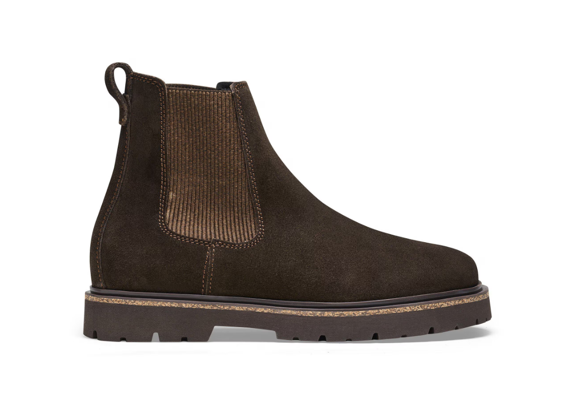 Birkenstock Highwood Slip On Women Suede Leather Mocha  Regular