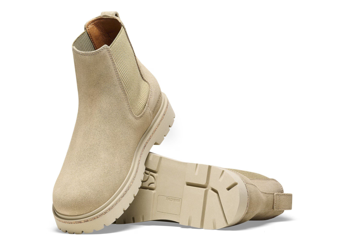 Birkenstock Highwood Slip On Women Suede Leather Taupe  Regular