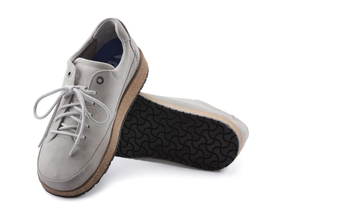 Birkenstock Honnef Low Suede Leather Whale Gray  Narrow