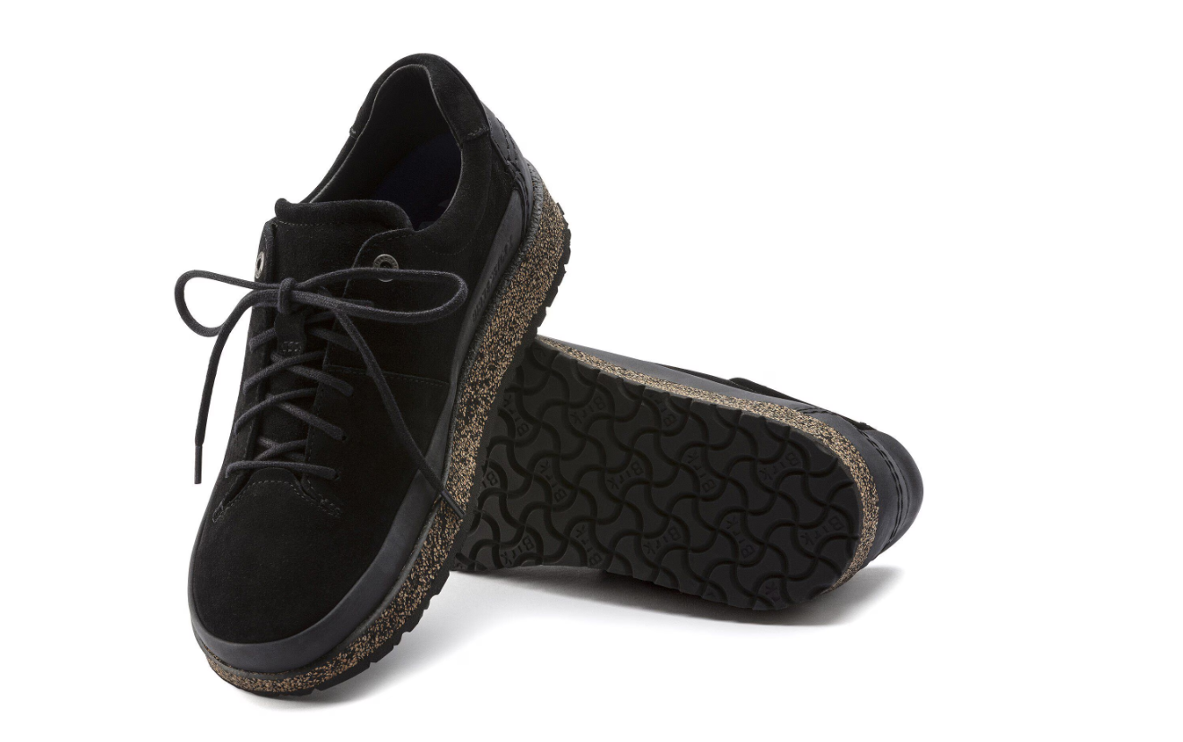 Birkenstock Honnef Low Suede Leather Black  Narrow