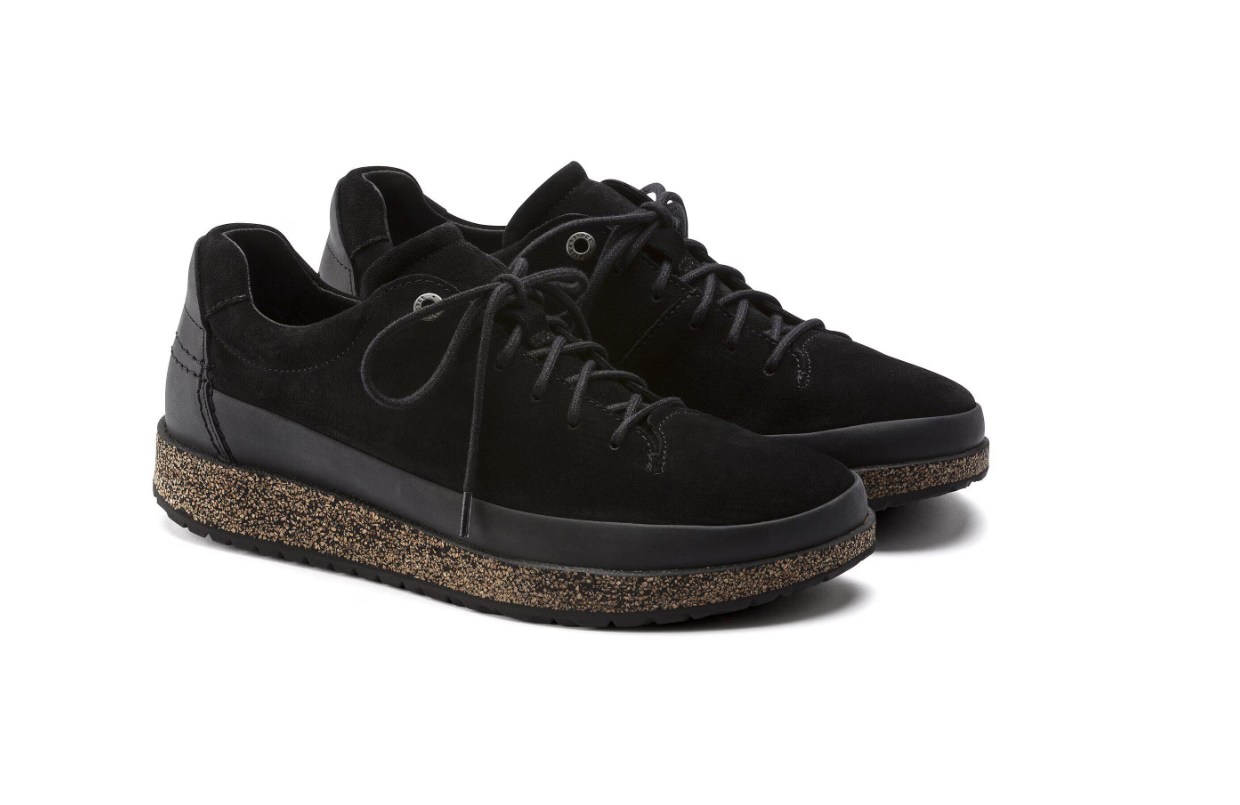 Birkenstock Honnef Low Suede Leather Black  Narrow