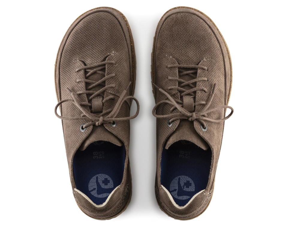Birkenstock Honnef Light Suede Leather Gray Taupe  Narrow