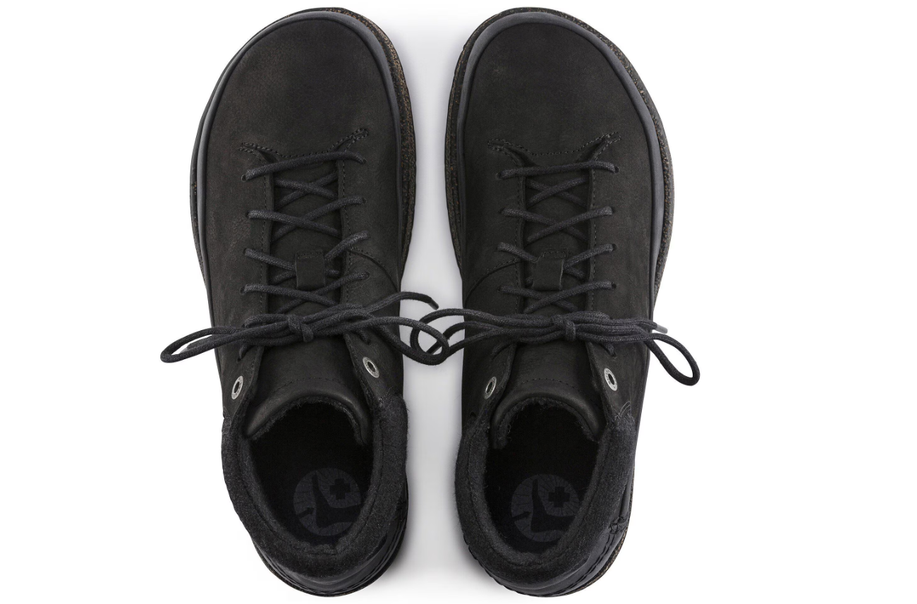 Birkenstock Honnef High Nubuck Leather Black  Narrow
