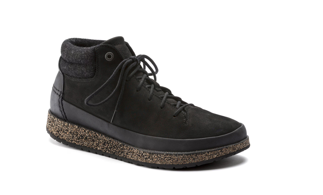 Birkenstock Honnef High Nubuck Leather Black  Narrow