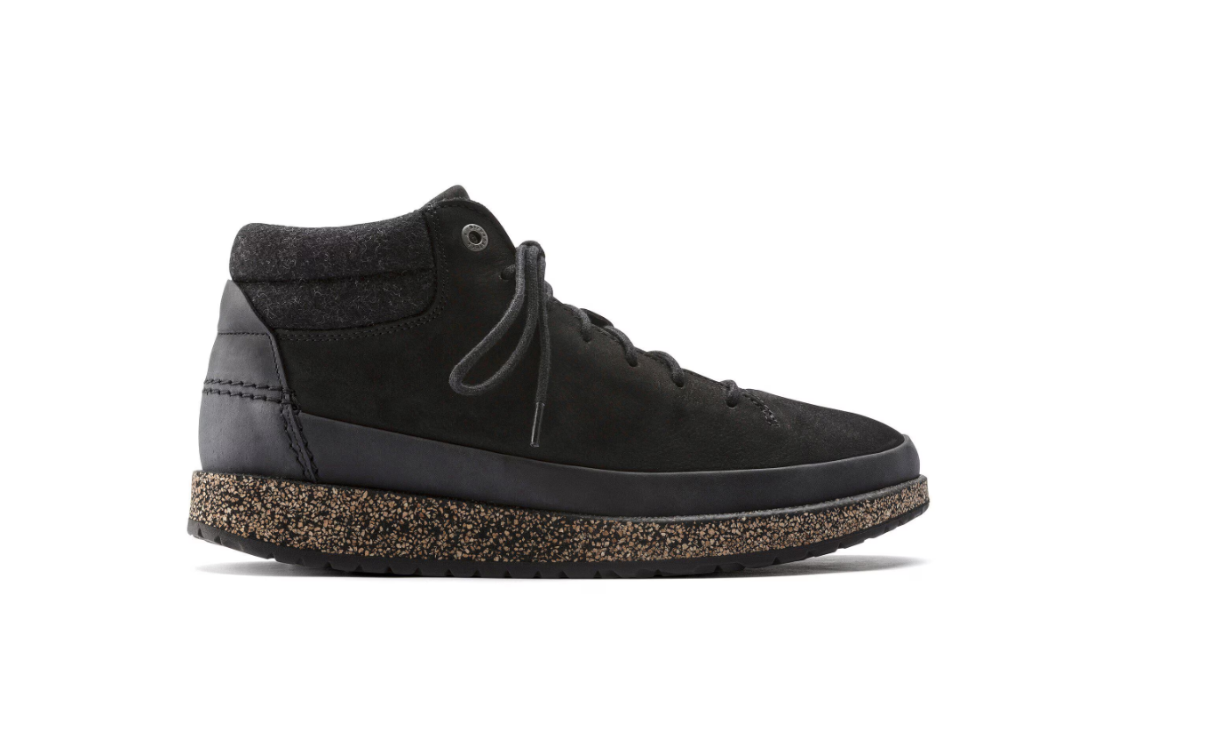 Birkenstock Honnef High Nubuck Leather Black  Narrow