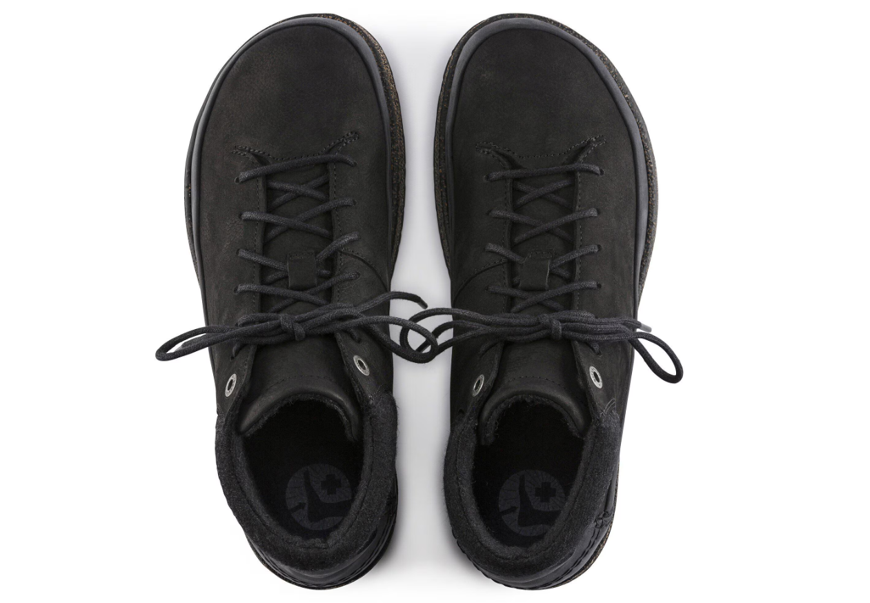 Birkenstock Honnef High Nubuck Leather Black  Regular
