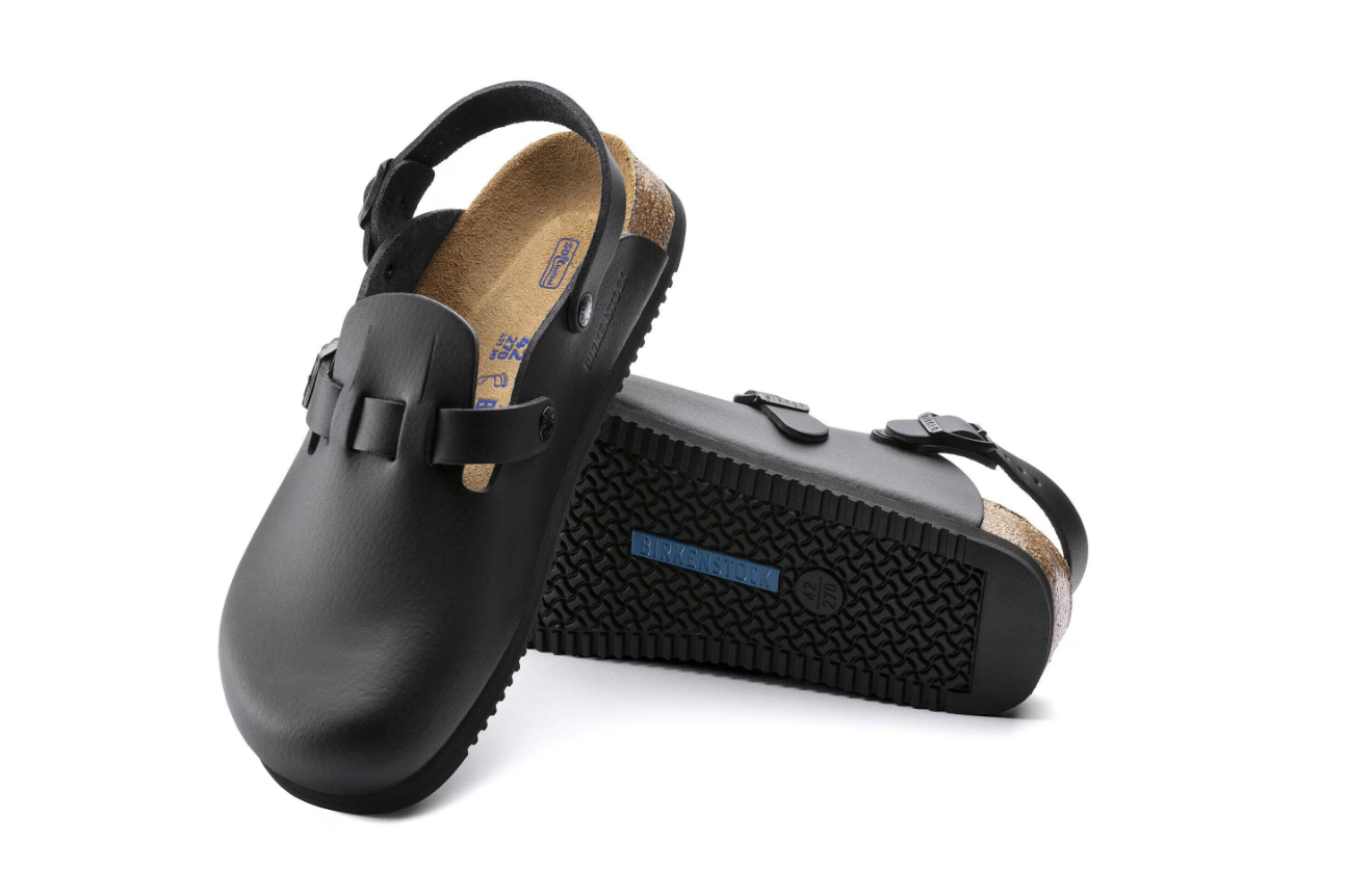 Birkenstock Kay SL Soft Footbed Natural Leather Black  Narrow