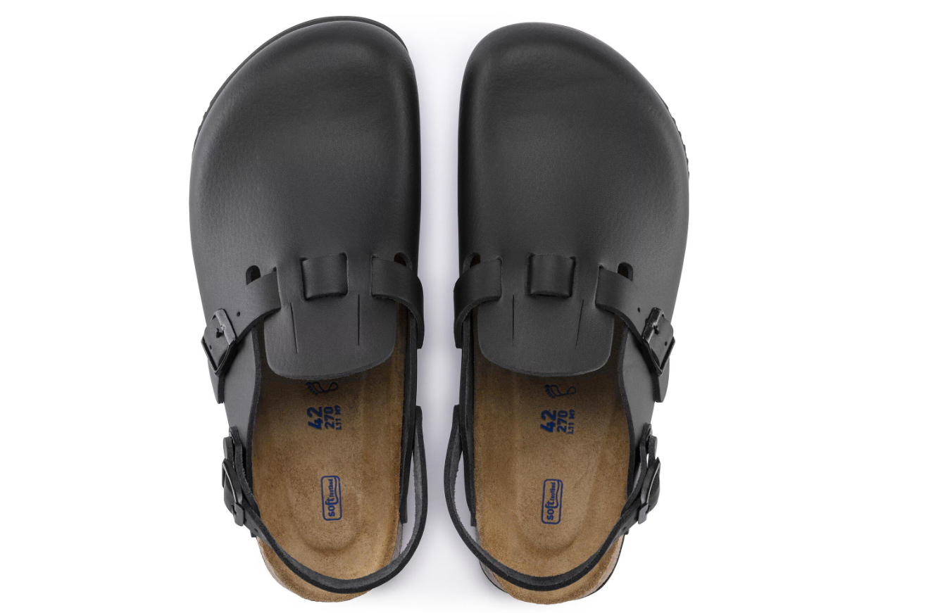 Birkenstock Kay SL Soft Footbed Natural Leather Black  Narrow