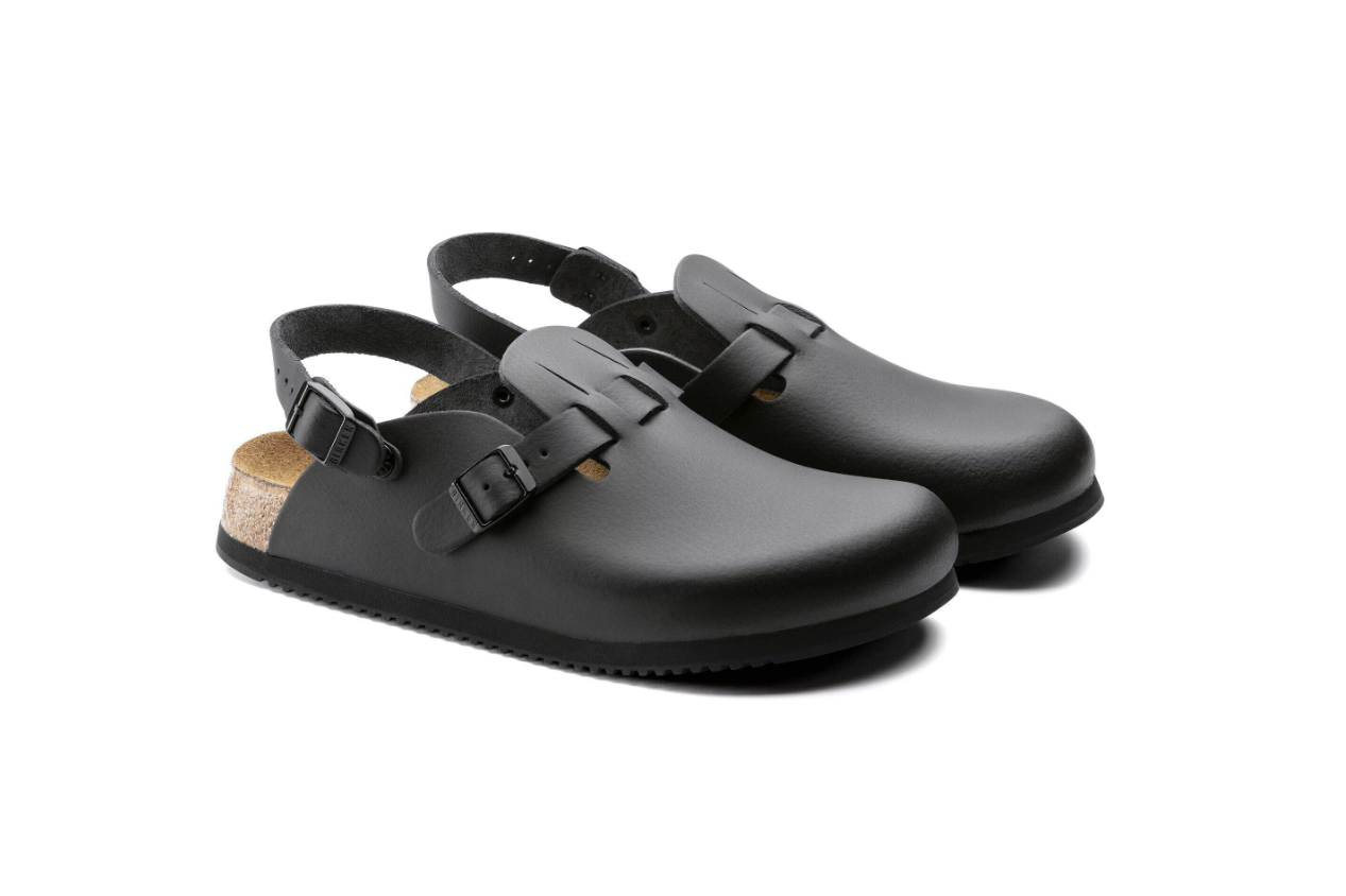 Birkenstock Kay SL Soft Footbed Natural Leather Black  Narrow