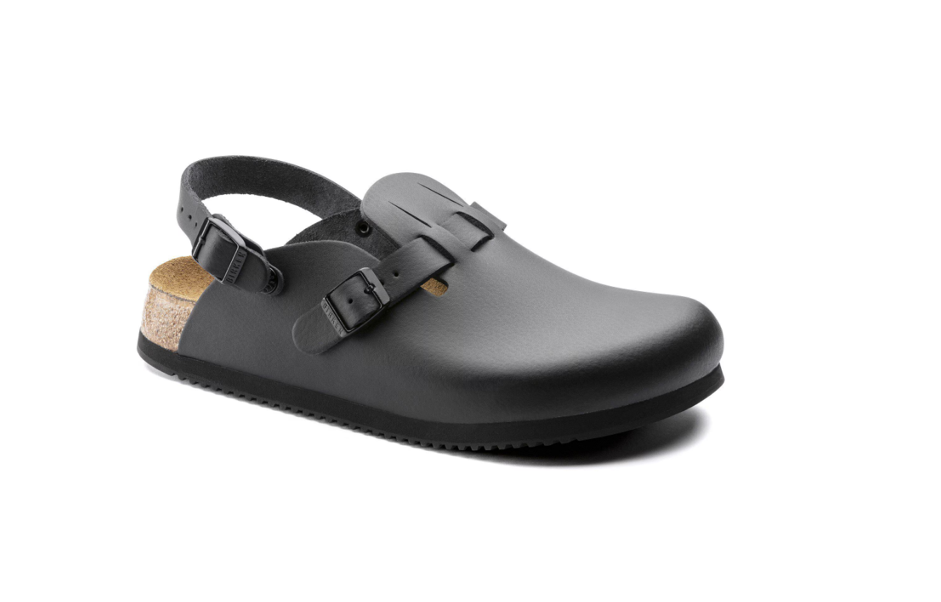 Birkenstock Kay SL Soft Footbed Natural Leather Black  Narrow