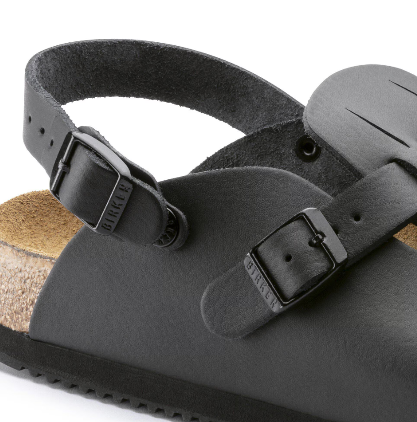 Birkenstock Kay SL Soft Footbed Natural Leather Black  Narrow