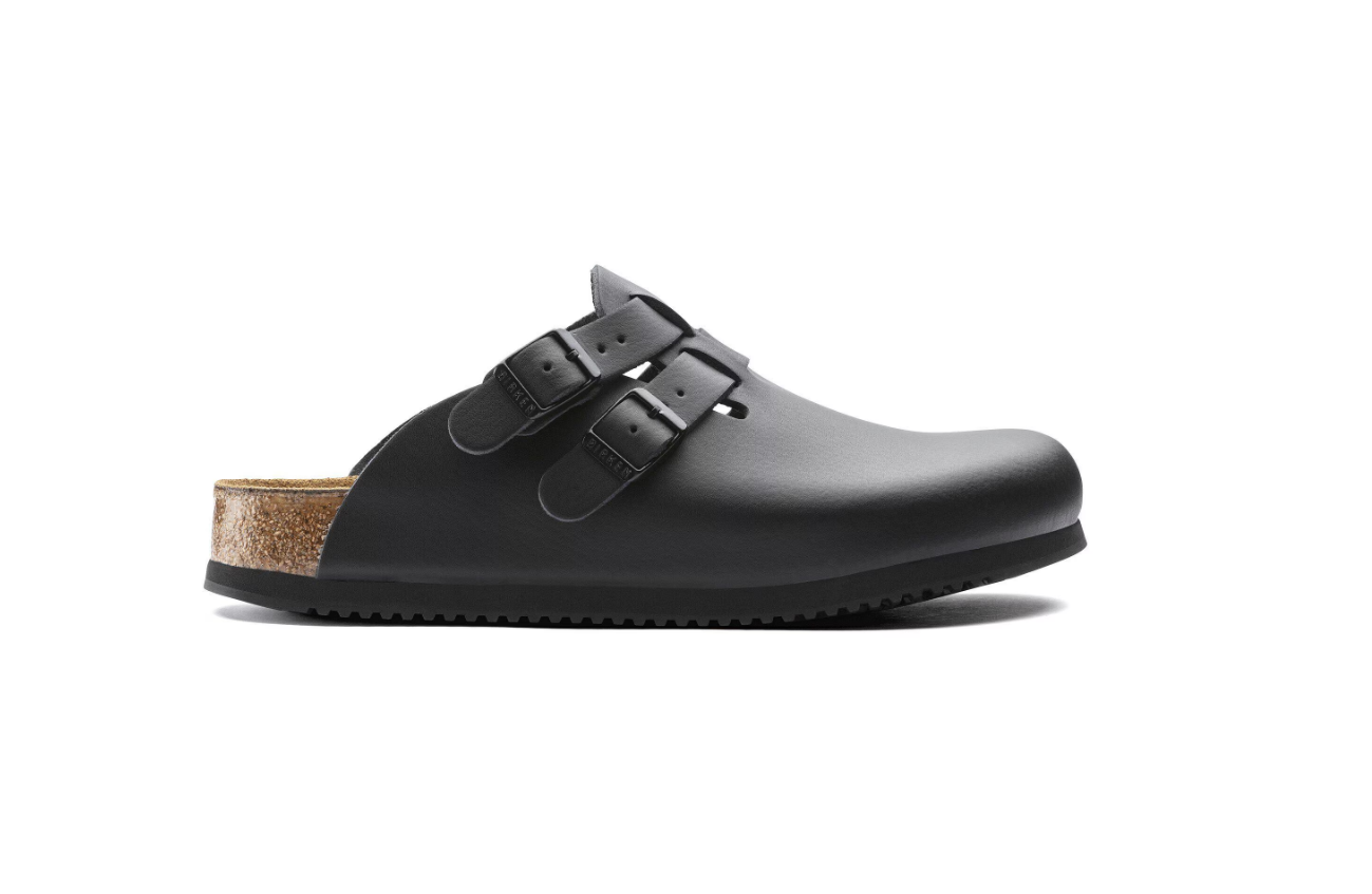 Birkenstock Kay SL Soft Footbed Natural Leather Black  Narrow