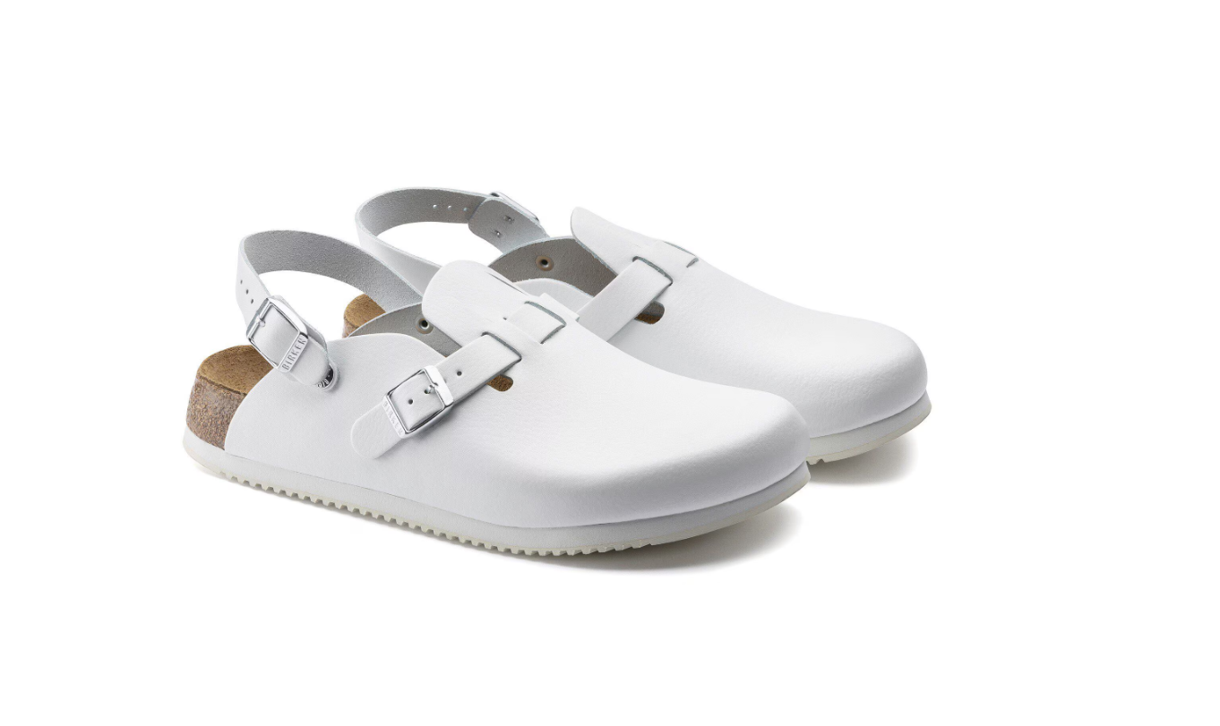 Birkenstock Kay SL Soft Footbed Natural Leather White Narrow