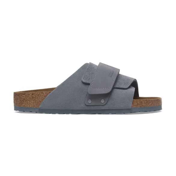 Birkenstock Kyoto Nubuck Leather Suede Basalt Gray  Regular