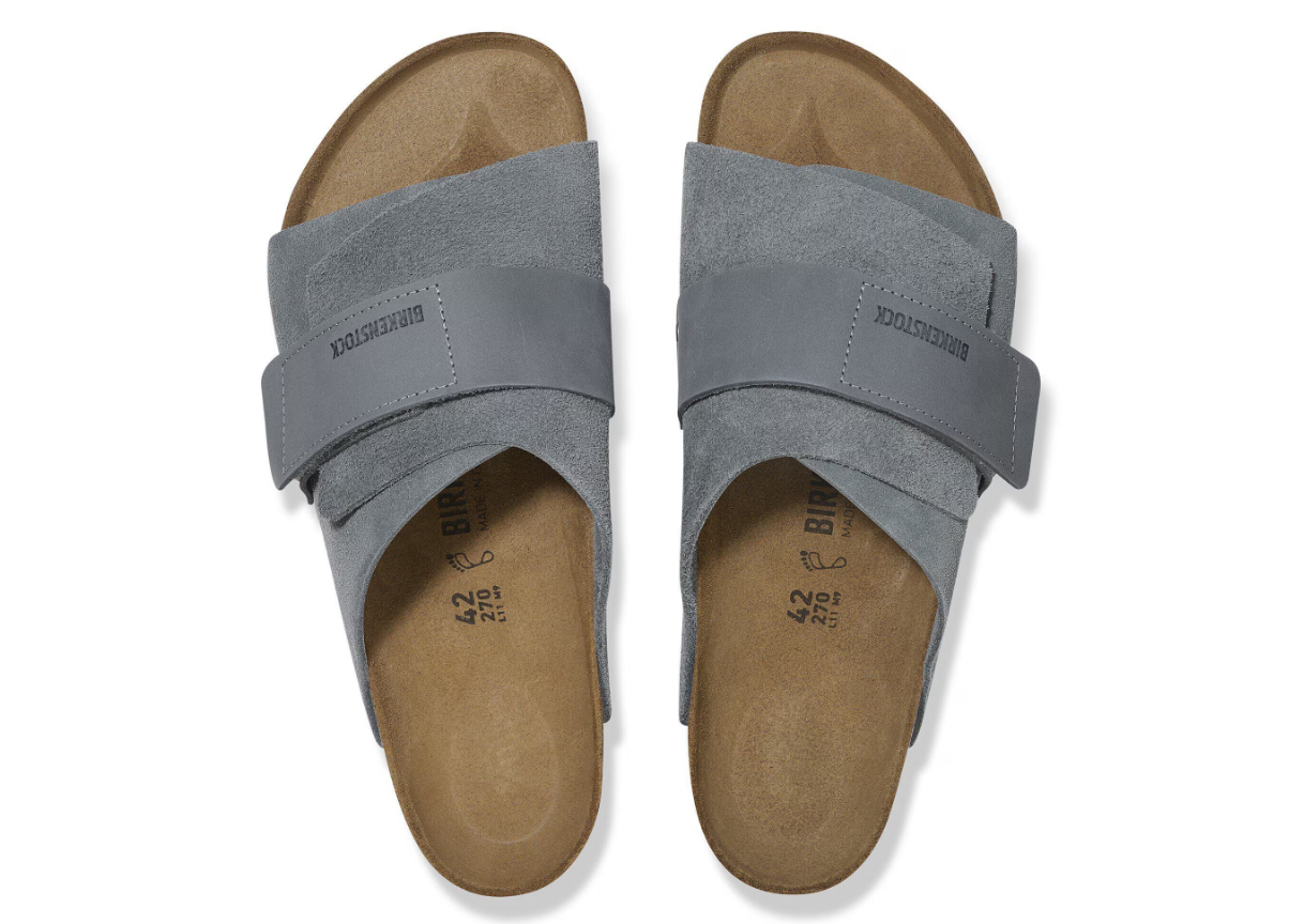 Birkenstock Kyoto Nubuck Leather/Suede Basalt Gray  Narrow