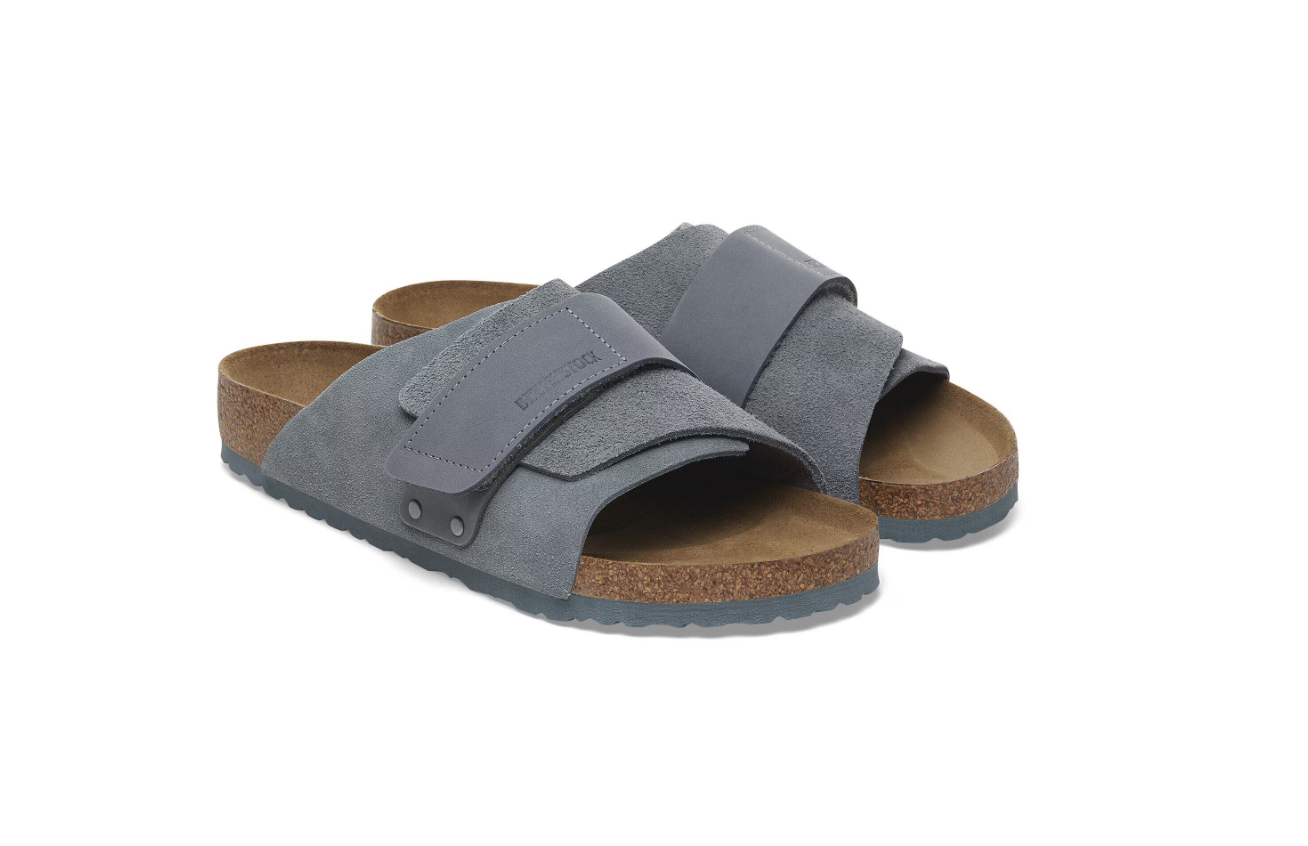 Birkenstock Kyoto Nubuck Leather/Suede Basalt Gray  Narrow