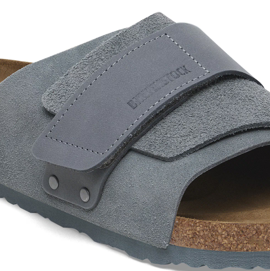 Birkenstock Kyoto Nubuck Leather/Suede Basalt Gray  Narrow