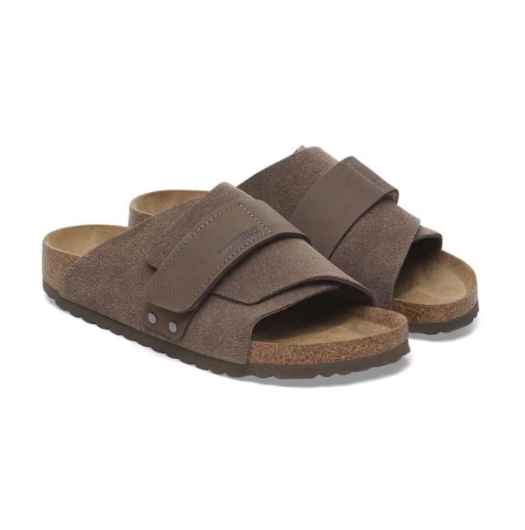 Birkenstock Kyoto Concrete Gray Nubuck Leather/Suede  Narrow