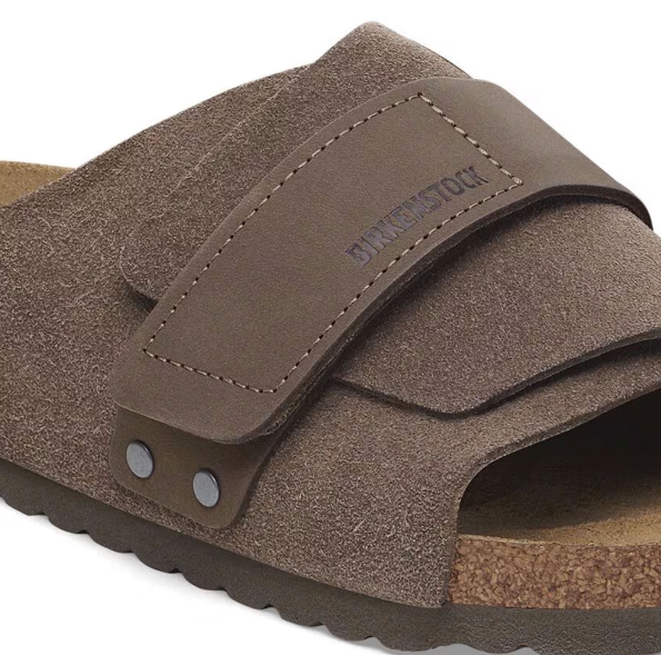 Birkenstock Kyoto Concrete Gray Nubuck Leather/Suede  Narrow
