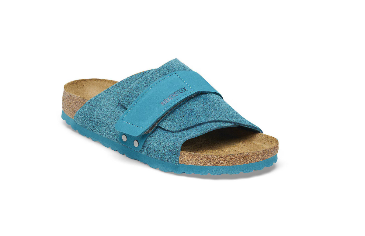 Birkenstock Kyoto Suede Leather Deep Turquoise  Regular