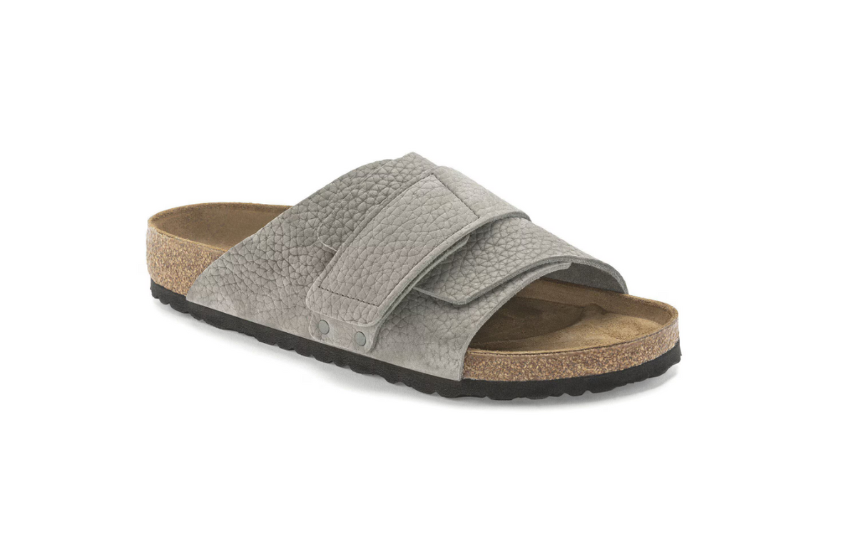 Birkenstock Kyoto Nubuck Leather Desert Buck Whale  - Gray, Regular